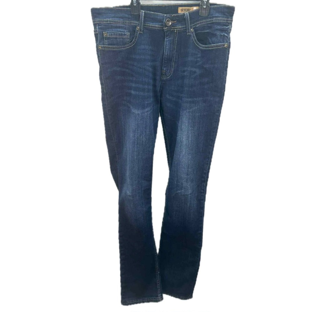 Men's SEVEN7 JEANS Co. Premium Denim W34 L34 Slim Straight Fit Medium Wash